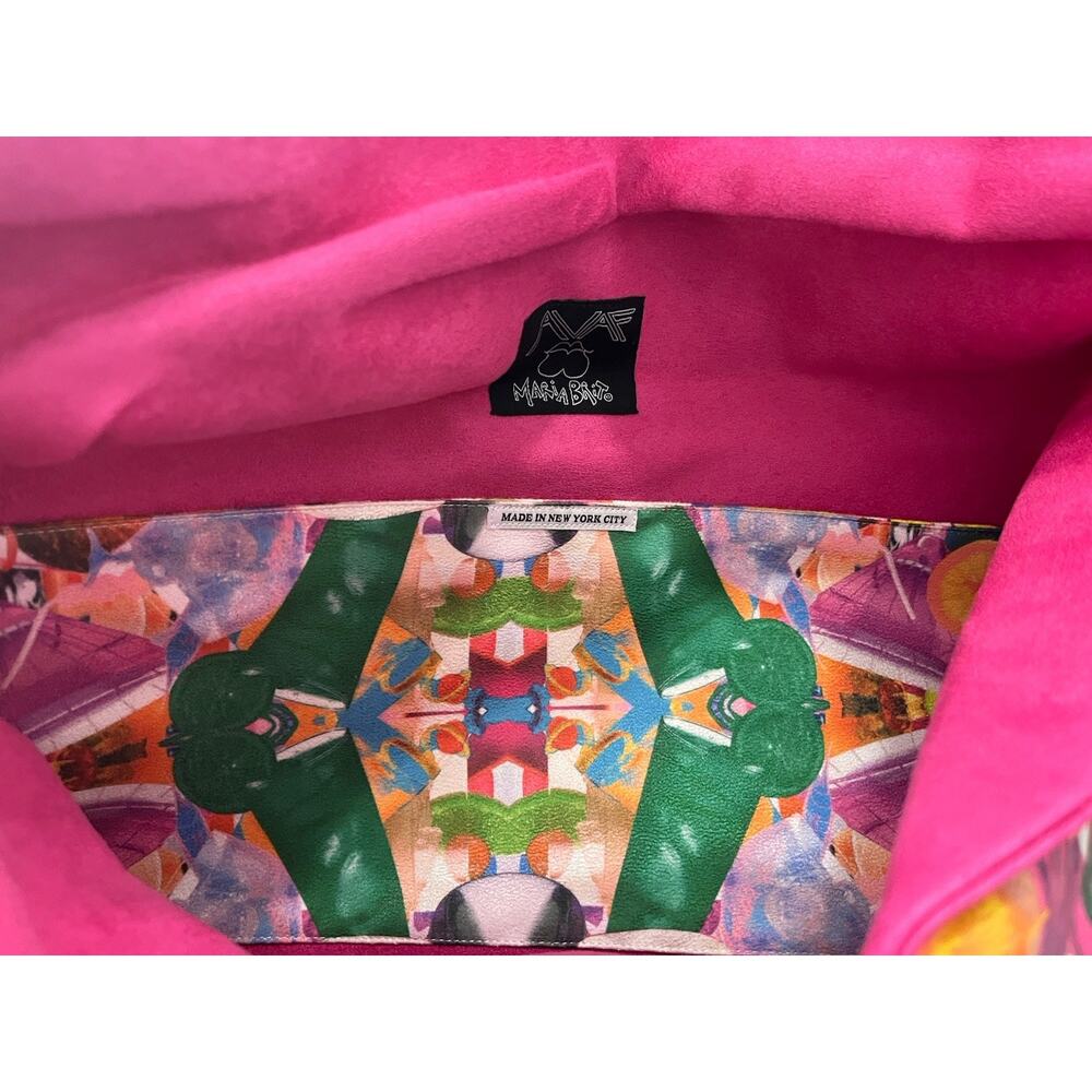 AVAF x Maria Brito Clutch Handbag Multicolor NYC Pop Streetwear Artsy Festival - Picture 9 of 9